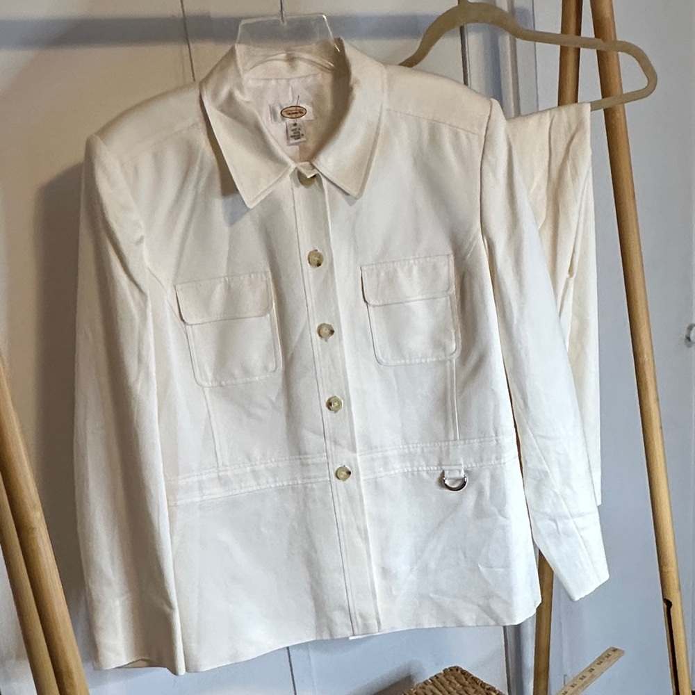 Talbots‎ Cream Utility suit